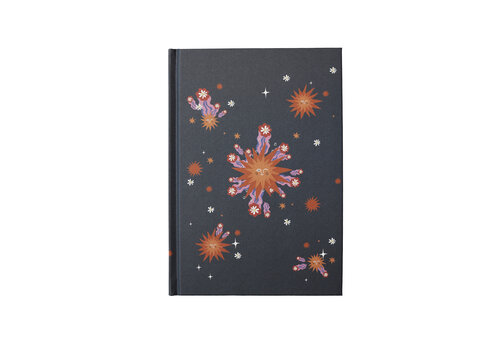 All the Luck in the World Notebook Dark Blue Sun Flowers