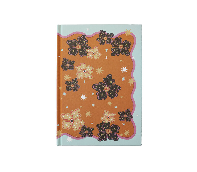 Notitieboekje Oranje Bloemen