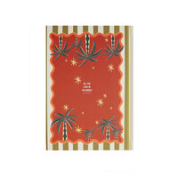 Notebook Palmtree with Stripes