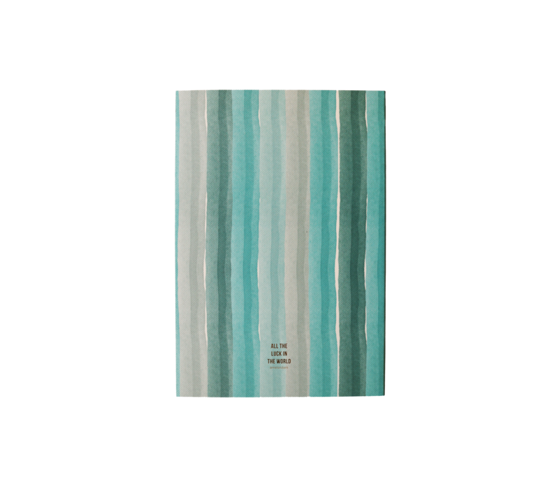 Small Notebook Notes met Stripes Blue Grey