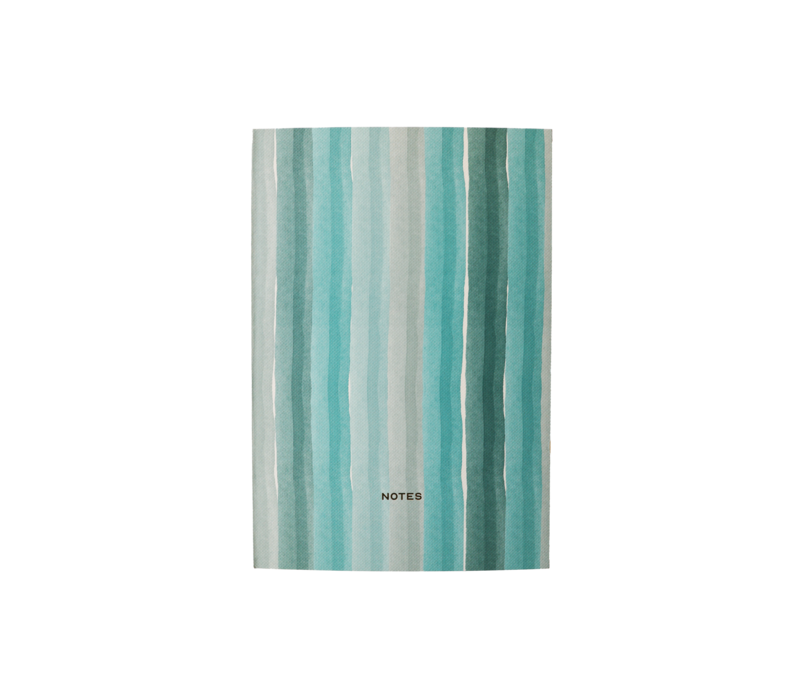 Small Notebook Notes met Stripes Blue Grey