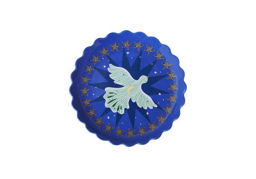 All the Luck in the World Bord Blauw met Maan en Vogel