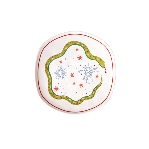 Plate with Snake and Stars 
