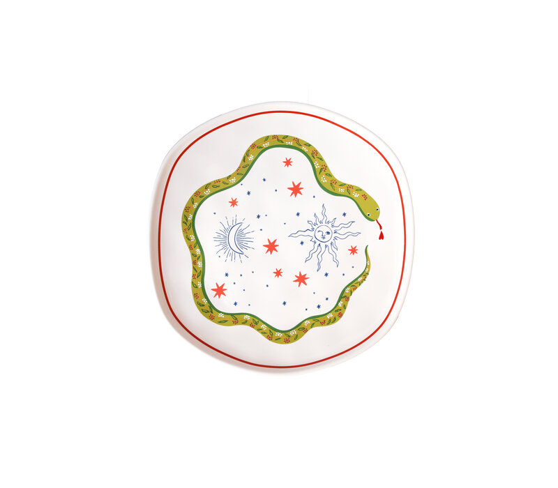 Plate with Snake and Stars