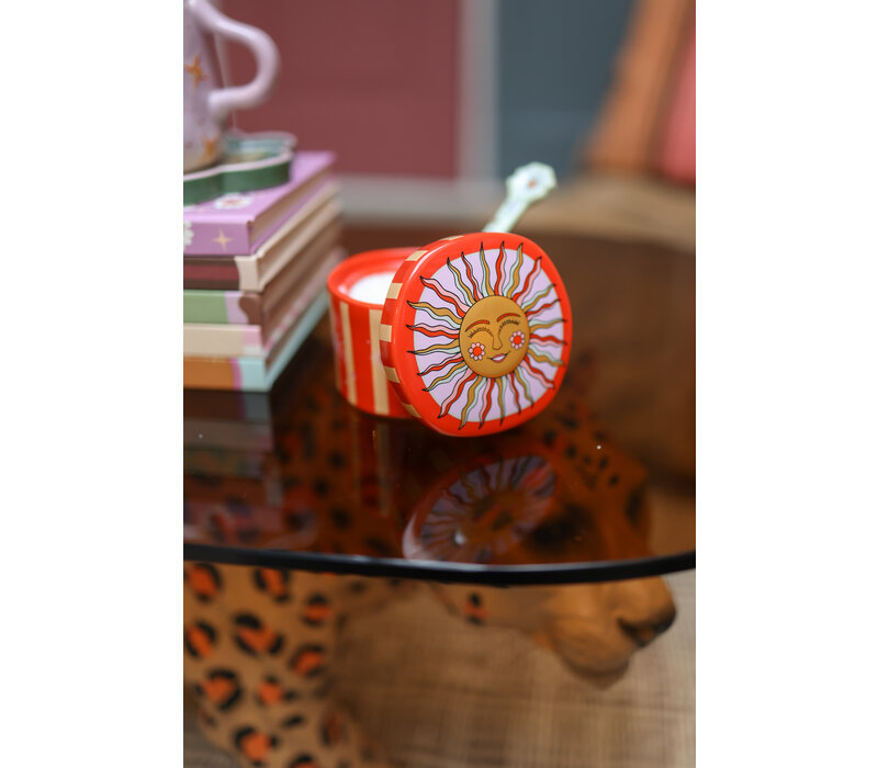 Jar with Stripes and Sun
