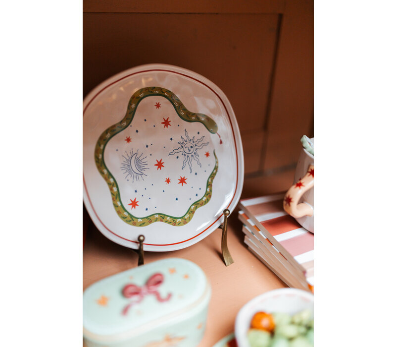 Plate with Snake and Stars