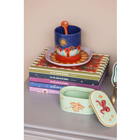 Mok Donker Blauw met Zon en Bloemen