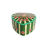 All the Luck in the World Heartshaped Box with Stripes and Flowers