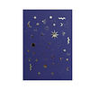 All the Luck in the World Postcard - Stars Blue