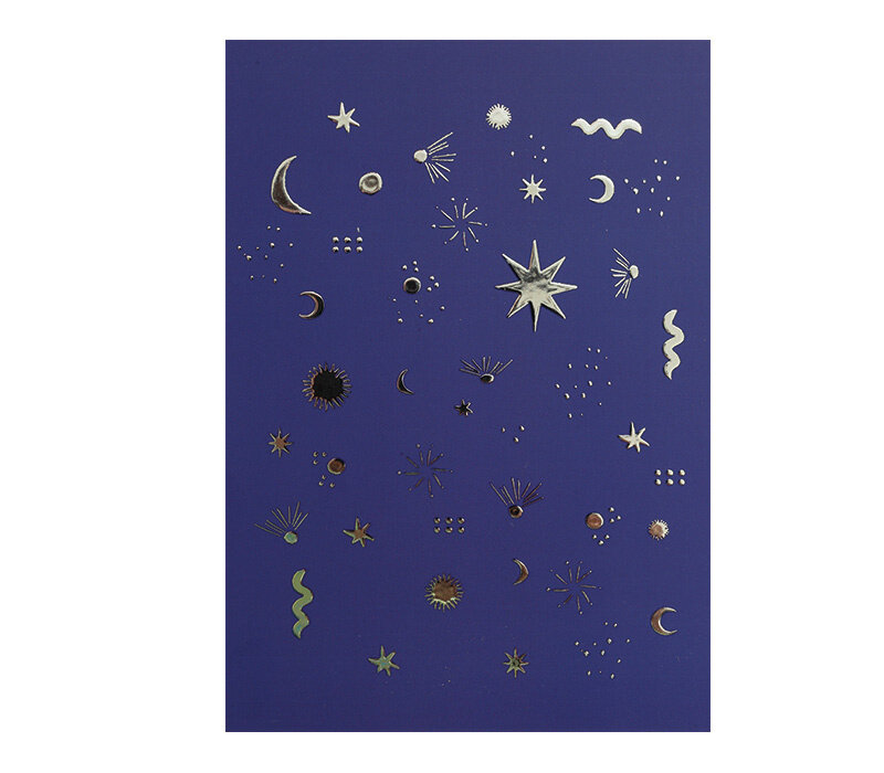 Postcard - Stars Blue