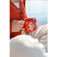 Mug Red with Bird