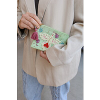 Medium Beaded Wallet - Lucky Bird