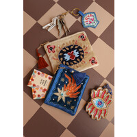 Medium Beaded Wallet - Lovebirds