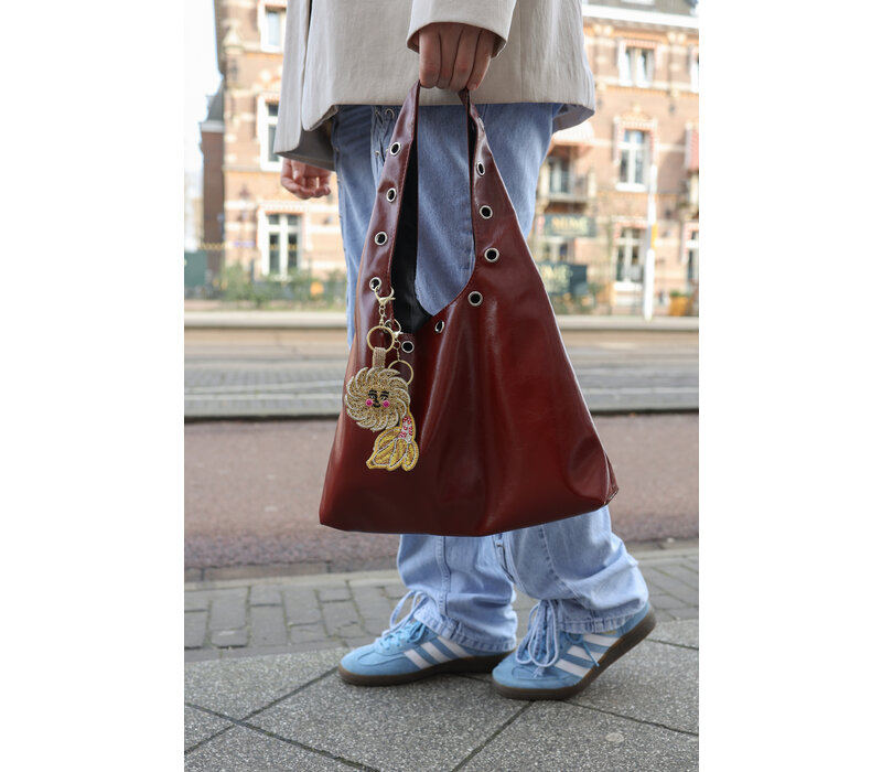 Sleutelhanger met Kraaltjes - Lachende Zon