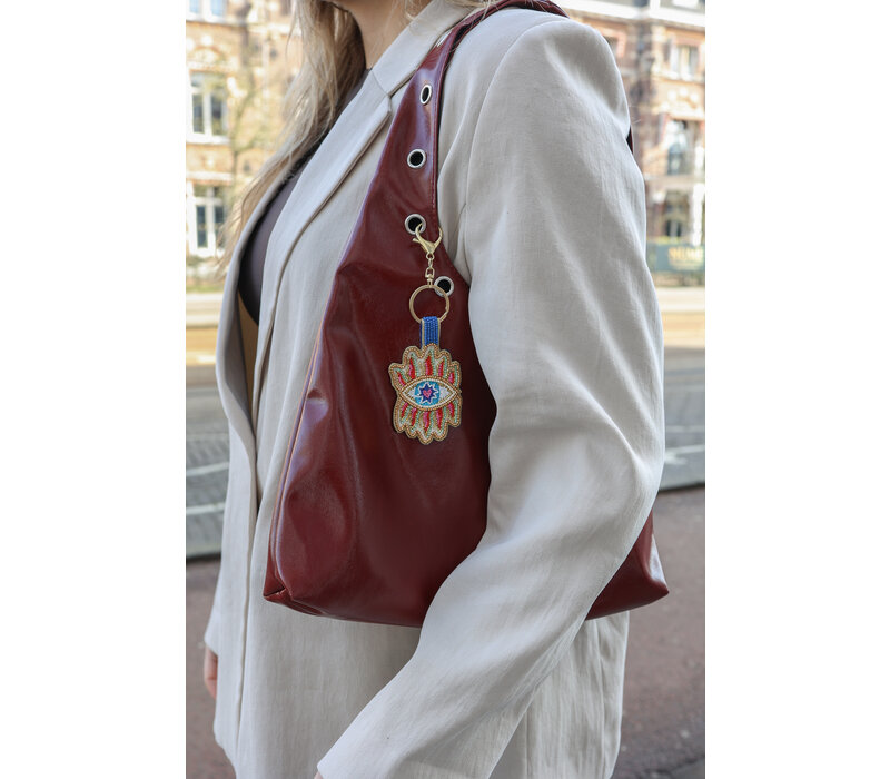 Sleutelhanger met Kraaltjes - Oog