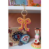 Beaded Keychain - Bow