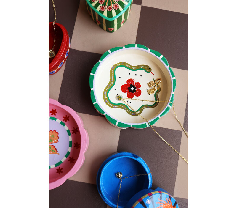 Bowl with Snake and Flower