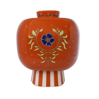 Large Vase with Stripes and Symbols