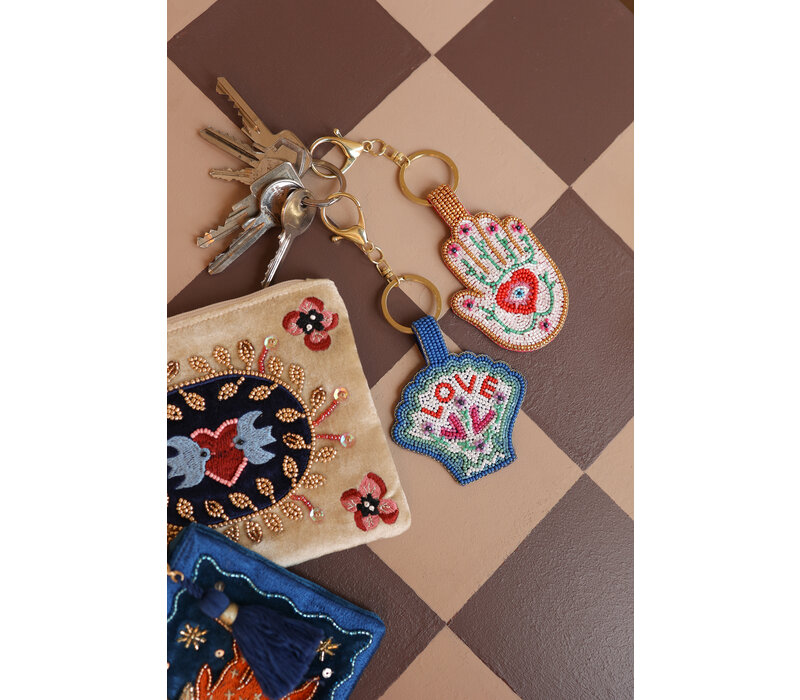 Beaded Keychain - Hand
