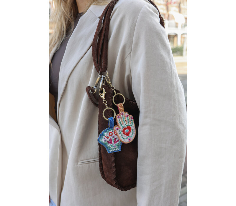Beaded Keychain - Hand