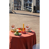 Candleholder Striped Heart