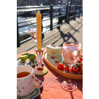 Candleholder Stripes and Flowers
