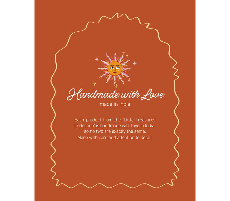 Medium Beaded Pouch - Lovebirds