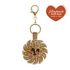 All the Luck in the World Beaded Keychain - Smiley Sun