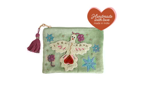 All the Luck in the World Medium Etui met Kraaltjes - Geluksvogel