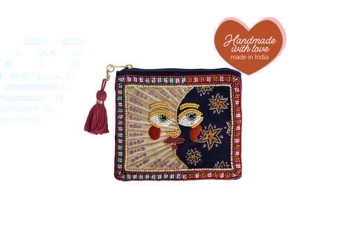 All the Luck in the World Medium Etui met Kraaltjes - Zon en Maan
