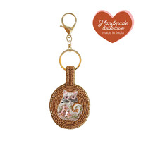 Beaded Keychain - Cat