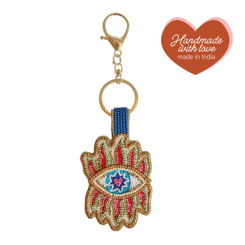 Sleutelhanger met Kraaltjes - Oog 