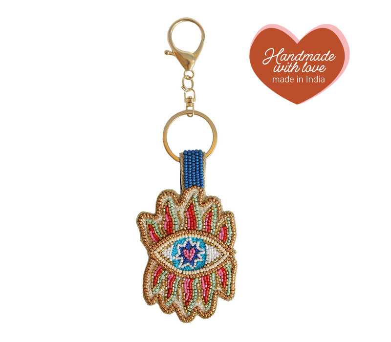 Sleutelhanger met Kraaltjes - Oog