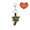 All the Luck in the World Beaded Keychain - Palmtree