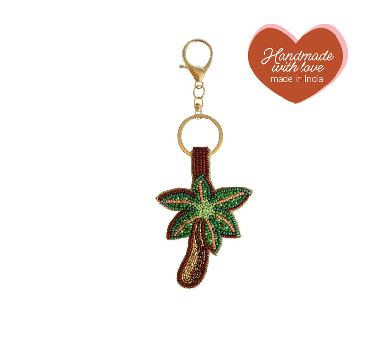 Beaded Keychain - Palmtree