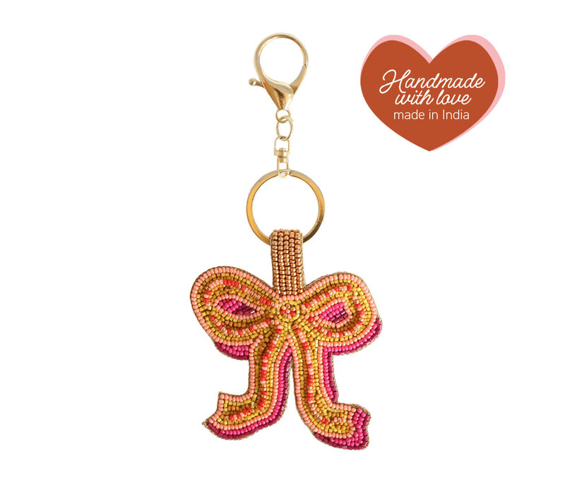Beaded Keychain - Bow