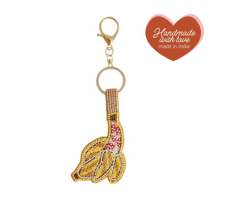 Beaded Keychain - Banana