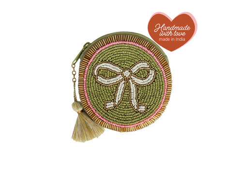 All the Luck in the World Round Pouch Bow