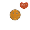 All the Luck in the World Deurknop Messing Smiley Oranje