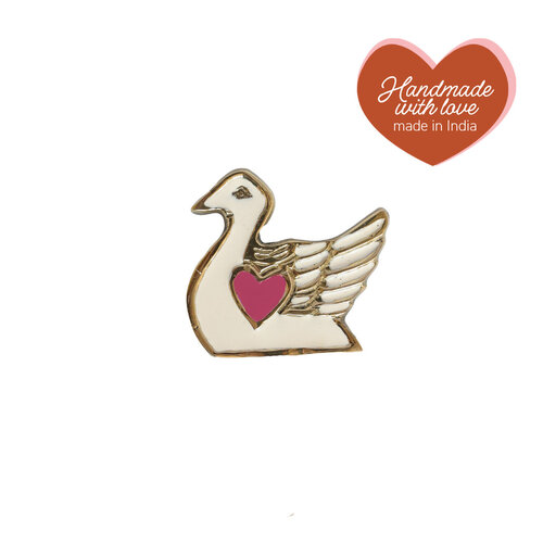 Doorknob Brass Swan 