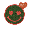 Onderzetter Groene Smiley Roze Ogen
