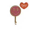 All the Luck in the World Haak Messing Smiley Roze