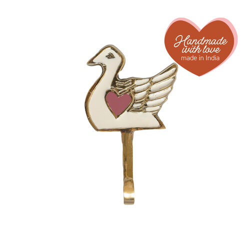 Hook Brass Swan 