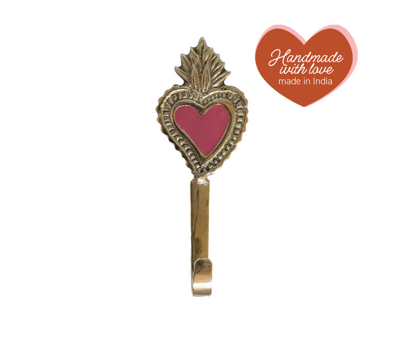 Hook Brass Heart Fire