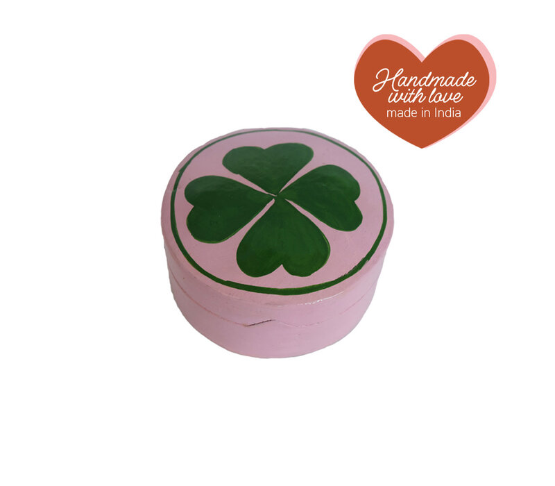 Medium Round Lucky Clover Box
