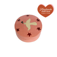 Medium Doosje Roze met Witte Duif