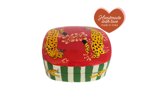 All the Luck in the World Large Rectangular Leopard Box