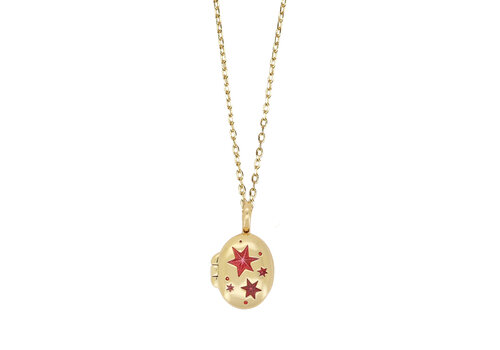 All the Luck in the World Medaillon Ketting Small - Sterren