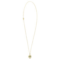 Medaillon Ketting Small - Groen Hart
