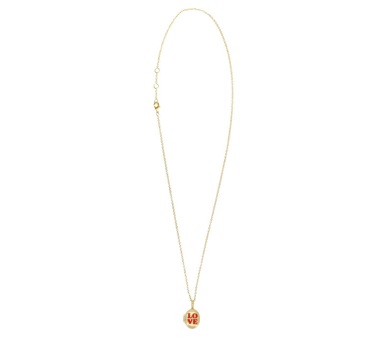 Medaillon Ketting Small - Love